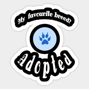 Adopted Animals Sticker